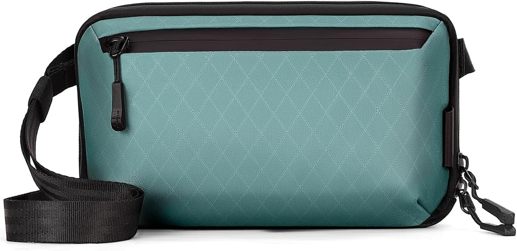 Electronics Organizer Tech Travel Pouch – Waterproof Nylon Diamond Quilted & 900D Travel Case Cable Bag for Cords Chargers