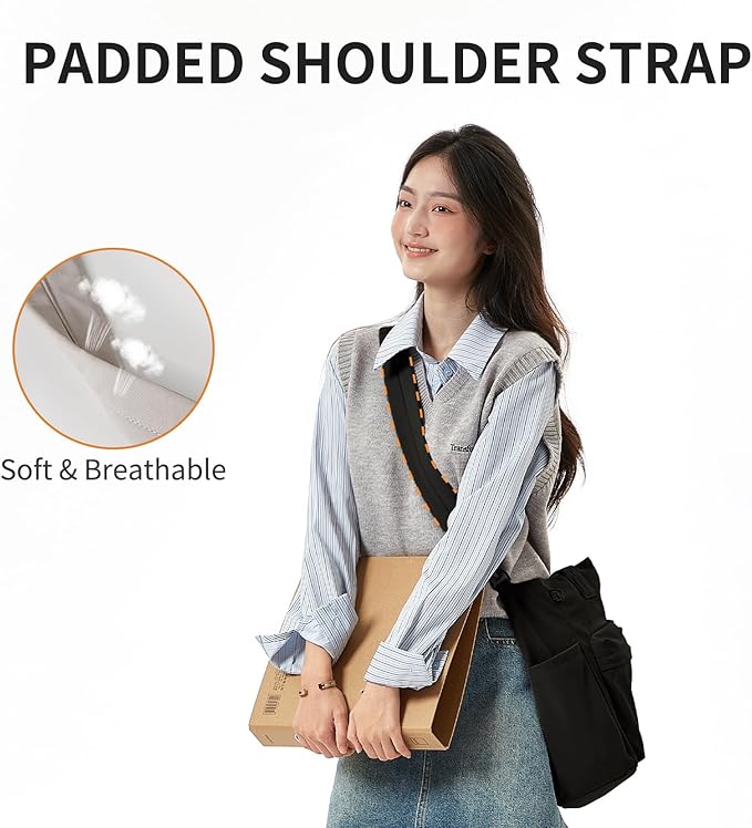 aji Tote Bag for women work, Water-Resistant Tote Bag with Multi Pockets,for Work/Travel/College/Daily