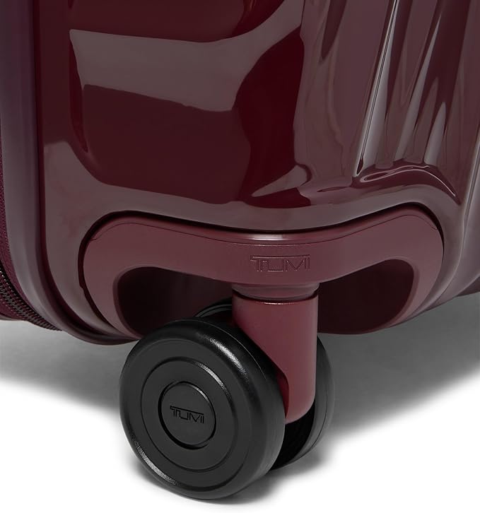 TUMI - 19 Degree International Expandable 4 Wheeled Carry-On - Hard Shell Suitcase - 21.8" X 14.0" X 9.0" - Wine