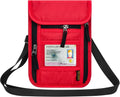 Neck Wallet for Travel,Passport Holder Neck Pouch for Men Women with Adjustable Neck Strap and RFID Blocking