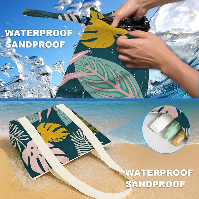 Beach Bags Wet Bag for Swimsuit Tote Bag for Friends Travel Gifts, Aloha Bags Waterproof Vacation Essential