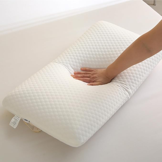 Memory Foam Bed Pillows, Pillow for Side and Back Sleeper, Pillow for Neck Pain Relief, Washable Removable Cover, Soft, White (Standard)