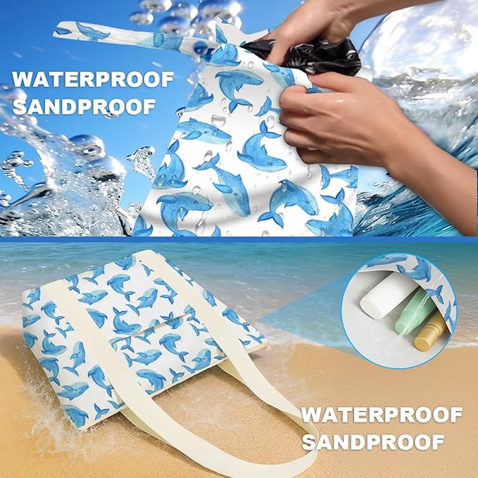 Beach Bags Wet Bag for Swimsuit Tote Bag for Friends Travel Gifts, Aloha Bags Waterproof Vacation Essential