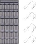 Over the Door Shoe Organizer, 24 Large Breathable Mesh Pockets, Hanging Storage Holder, Hanging Shoe Organizer(Grey)
