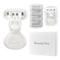 Mini Razors for Women, Extra Smooth On The Go Razor with 1 Travel Case + 1 Handle + 5 Blade Refills + 1 Gift Box, 5 Blades Portable Body Razor for Shaving and Hair Removal (White)