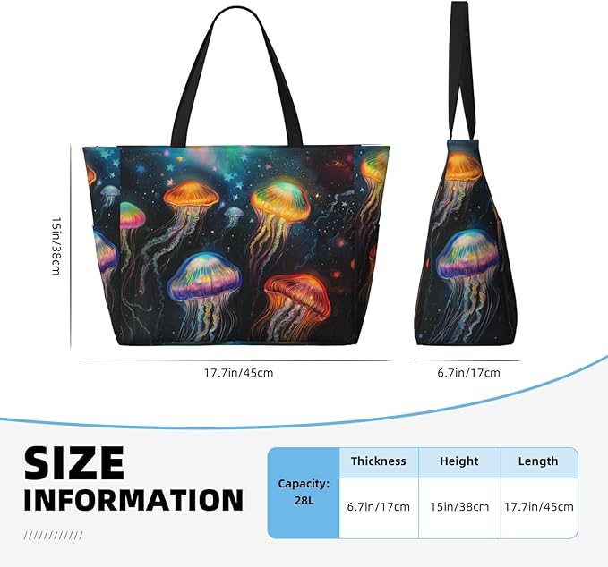 Beach Bag for Women Beach Tote Bag Waterproof Sandproof Large Bags with Zipper Big Capacity for Vacation Travel
