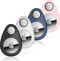 for Airtag Holder for Kids Hidden 4 Pack GPS Tracker Case, Anti-Removal Sercutiry Air Tag Case with Pins, GPS Cover Suitable for Children, Elderly, Pets, Backpack, Luggage