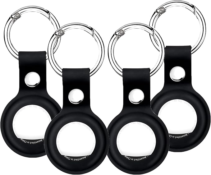 Key Finder, Bluetooth Tracker Tag, Works with Find My (iOS Only),Sound Location, Key Locator Tracker for Luggage, Suitcase, Wallet, Pet, Kid 4 Pack