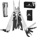MOSSY OAK Multitool, 20-in-1 Stainless Steel Multi Tool Pliers, Self-locking Pliers with Sheath-Perfect for Outdoor, Survival, Camping, Hiking