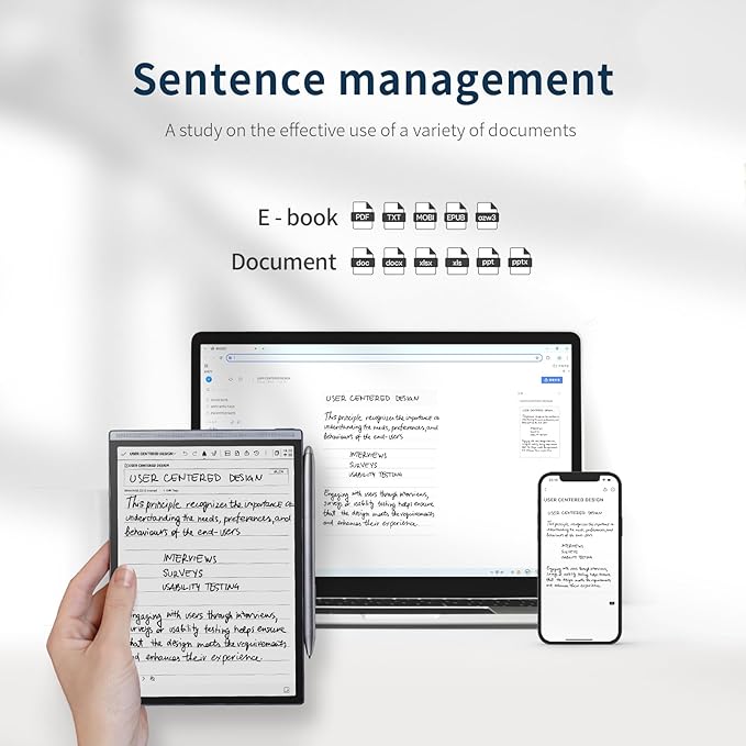AINOTE Air 2, 8.2-inch AI Note-Taking Tablet E Ink Tablet with 24 Level Adjustable Light,Electronic Notebook with Pen,Voice-to-Text Transcription, Multi-Languages Chatgpt Support, for Meetings,Study.