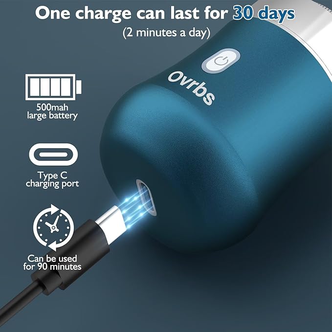 Mini Electric Razor,Aluminum Alloy Body,3D Floating Shaver Head,Type-C Charging,use for 45 Days,IPX7 Waterproof,Mini Portable Shaver,Travel Razor,Mini Shaver,Suitable for Home,Car,Trave
