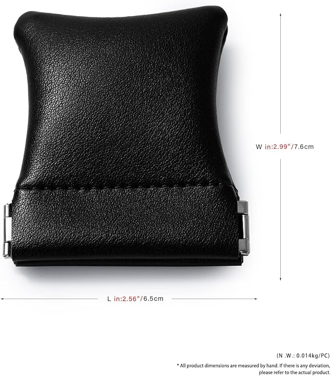 2 Pack PU Leather Slim Engagement Wedding Ring Pouch Leather Jewelry Pouch Christmas,Wedding Party Favor Gift Bag(Black)