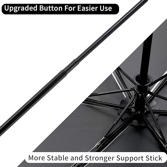 GAOYAING Compact Automatic Travel Umbrella with Case, Mini Small Folding Sun UV, Pocket Purse Umbrella