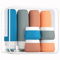 Travel Bottles for Toiletries 8 Pack, Tsa Approved Travel Size Toiletries 3 oz, Travel Containers for Toiletries, with Clear Bag, Leak Proof Silicone Squeezable Travel Essentials Creams Jars