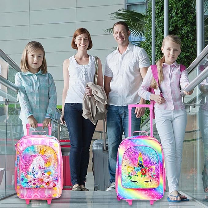 Kids Luggage for Boys Girls, Toddler Rolling Travel Carry on Suitcase with Wheels