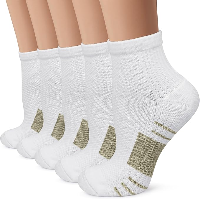 Iseasoo Copper Compression Socks for Men & Women – Plantar Fasciitis Relief, Ankle Support & Circulation – Running & Recovery