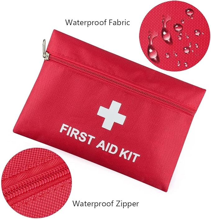 AOUTACC 12 Pack First Aid Kit Empty Bag, Travel Empty First Aid Kit Pouch for Emergency at Home, Office, Car, Outdoors, Boat, Camping, Hiking(Bag Only)