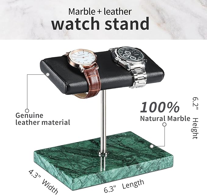 LYS&LYX Watch stand watch display stand watch holder watch Handcrafted watch holder (2--green/silver/black)