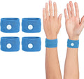 Motion Sickness Wristband, Anti-Nausea Acupressure Wrist Band for Nausea Relief, Dizziness and Vomiting from Car Sea Boat Flying Travel Sickness for Adults and Kids (Light Blue, Large, 2 Pairs)