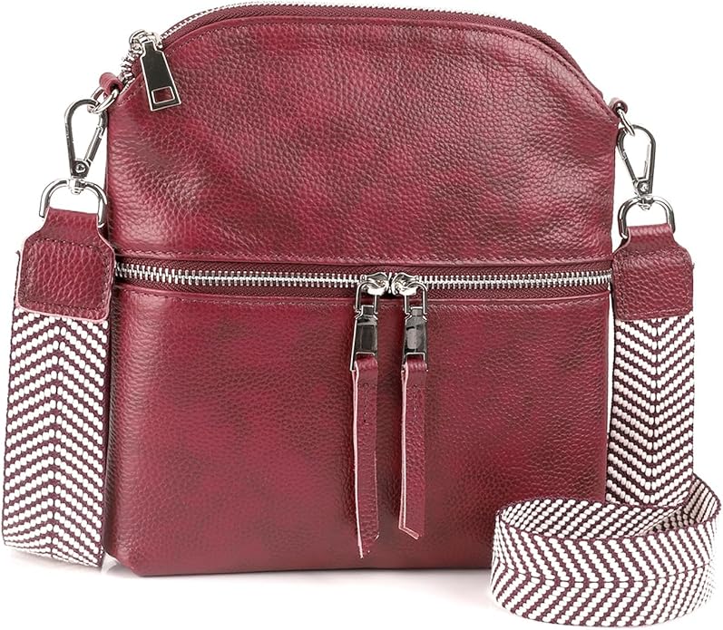 befen Genuine Leather Small Crossbody Purses for Women Travel Cross Body Bags Lightweight with Adjustable Shoulder Strap