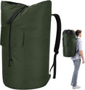 Laundry Bags Extra Large Heavy Duty, 115L Laundry Backpack, Sturdy Laundry Bag with Shoulder Straps, Army Green Laundry Bag for College, Top Loading Duffle Bag for Camp, Travel, Dorm, Apartment