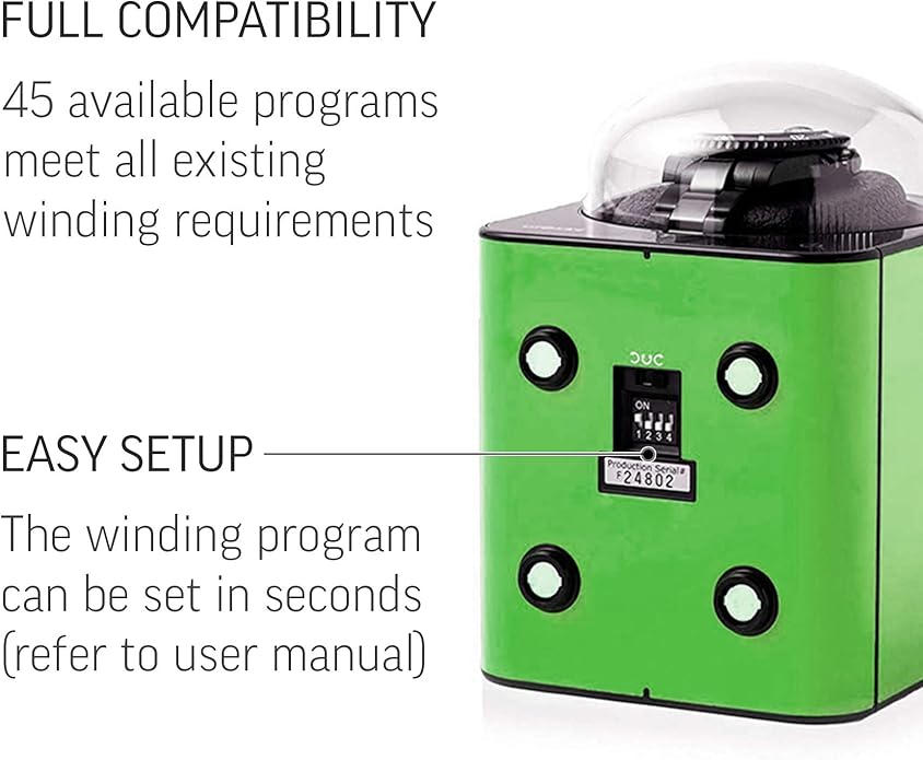 Watch Winder for Automatic Watch with Vertical Rotor Stop (with AC Adapter)