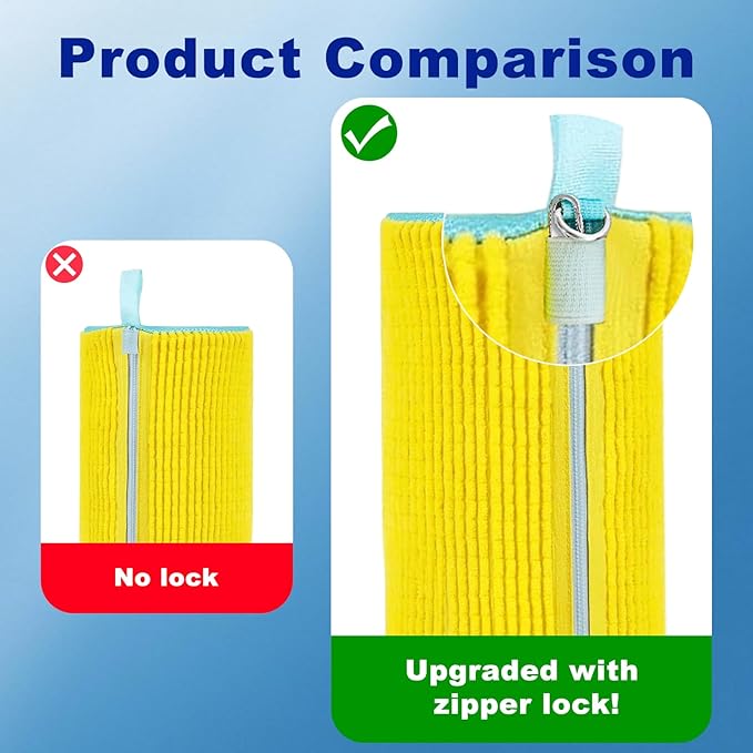Shoe Washing Machine Bag Reusable Shoe Cleaning Bag for All Types Laundry Shoe Bag for Washer and Dryer (Yellow 1pcs)