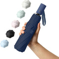 BAODINI Small UV Protection Travel Umbrella Compact for Rain and Sun UPF 50+ 41 inch Portable Umbrella for Women and Men
