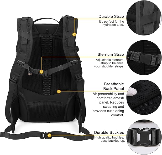 Mardingtop 35L Molle Tactical Military Backpack for Men，Cordura Backpack for Hiking,Camping,Survival