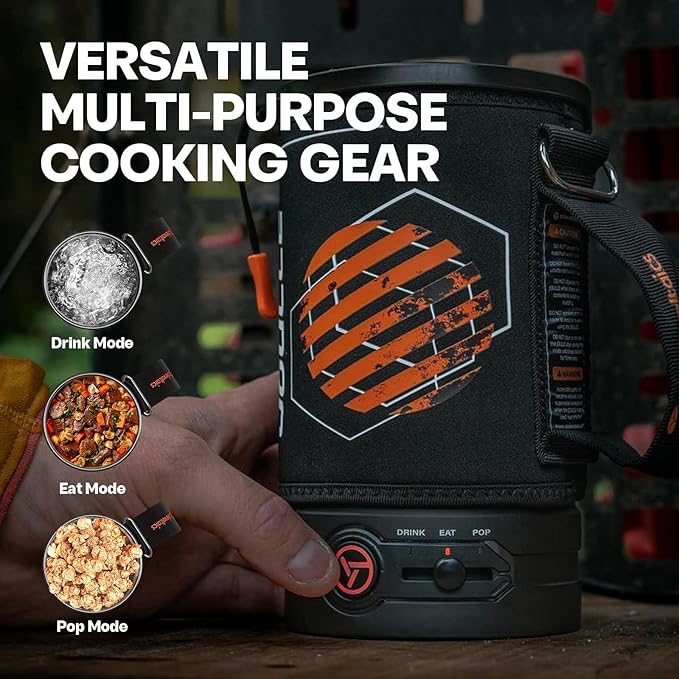 Joulle Kettle Pot, 500 W Electric Camping Stove, 3 Mode Portable Tea Kettle, Small Travel Water Boiler, Versatile Outdoor Cooking Gear for Car Camping, Vanlife, Overland, Ev Tripe