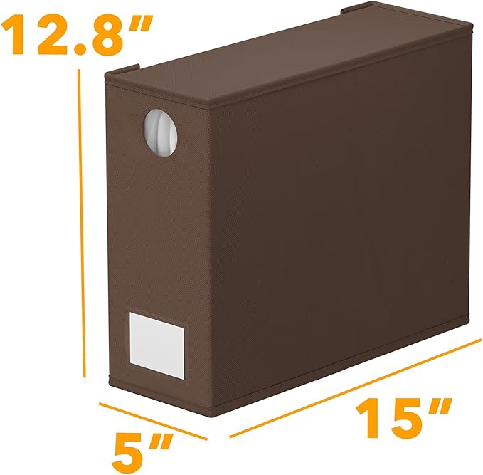 SpaceAid 8 Pack Bed Sheet Organizers and Storage, Foldable Linen Closet Organizer, Set Folder Keeper With Window XL (Queen & King Size) Bedding Container (Brown)