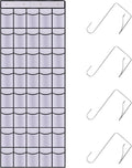 40 Mesh Pocket Over the Door Shoe Organizer,Hanging Shoe Rack for Closet Storage Holder for Dorm Room College Classroom Storag(White)