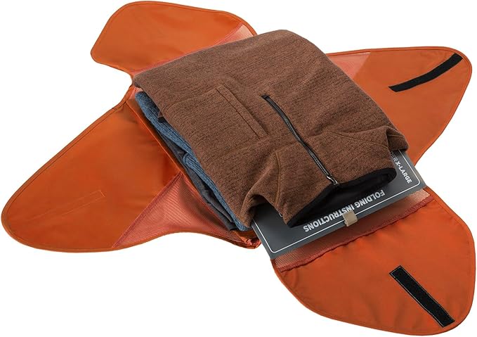 Eagle Creek Pack-It Original Garment Folder - Travel Garment Bag with Compression Wings to Maximize Luggage Space - Convenient Top Handle - Quick Drying Material - Mandarin - X Large