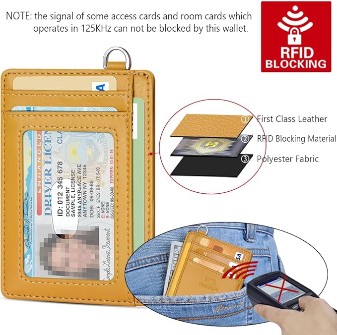 FurArt Slim Minimalist Wallet, Front Pocket Wallets, RFID Blocking, Credit Card Holder for Men & Women