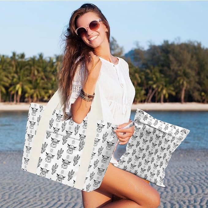 Beach Bags Wet Bag for Swimsuit Tote Bag for Friends Travel Gifts, Aloha Bags Waterproof Vacation Essential