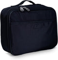 Fenrici Black Lunch Box for Boys, Girls, Kids, Teens, Men, Women Insulated Lunch Bag, Soft Sided Compartments, Spacious, BPA Free, Food Safe, 10.8in x 8.5in x 2.8in, Black