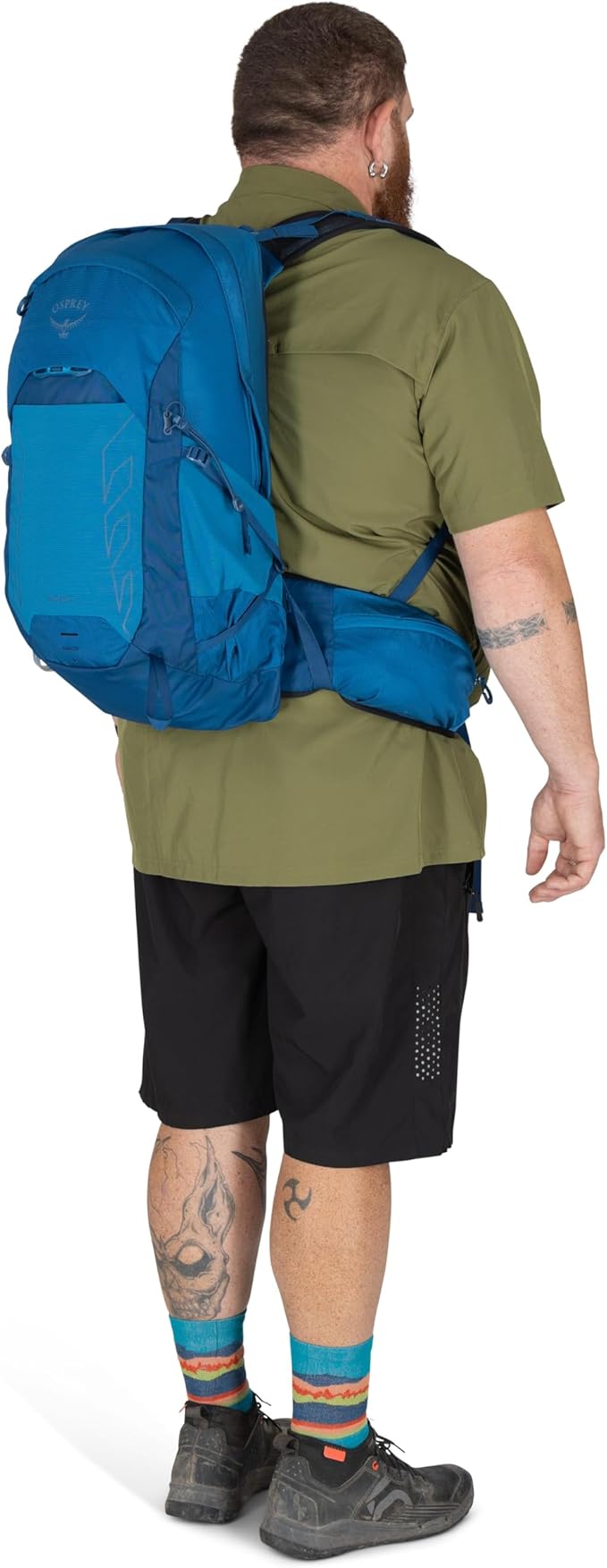 Osprey Talon 22L Men's Lightweight Hiking Backpack with Hipbelt, Green Canopy/Pine Leaf, Extended Fit