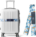 Luggage Straps for Suitcases,Adjustable Luggage Elastic Belt, Travel Essentials for Airport,Station, Vibrant Designs,(Kapok)