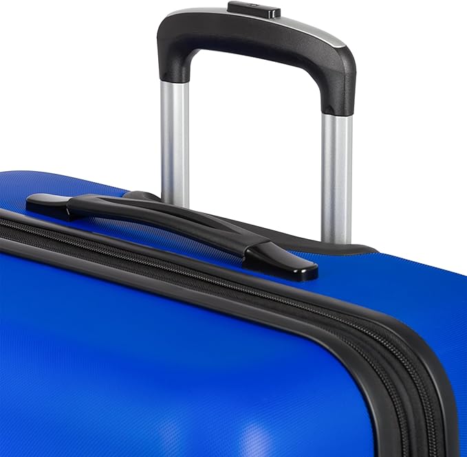 SwissGear 7366 Hardside Expandable Luggage with Spinner Wheels, Cobalt, Checked-Large 27-Inch