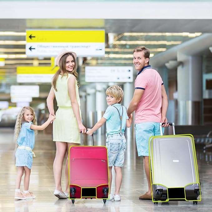 3 Pcs Thicken Clear Luggage Cover Protector, 20" 24" 28" Clear Luggage Covers for Suitcase Waterproof Dustproof Anti-scratch Travel Suitcase Covers Case for Wheeled Luggage