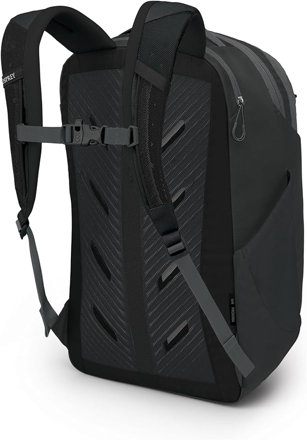 Osprey Proxima 30L Campus Laptop Backpack - Organized Everyday Pack with Dedicated Tech Storage, Water Bottle Pockets, and Comfortable Carry - Perfect for School, Commutie, and Travel, Black/Coal Grey