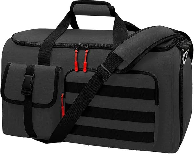 Garment Duffle Bags for Travel, HOMQUIET Convertible Garment Duffel Bag, All YKK Zippers Carry On Garment Bags, 2 in 1 Hanging Waterproof Suit Travel Bag with Shoe Compartment, for Men Women, Black