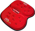LITE Travel Gel Foam Cushion | Back Pain, Sciatica, Pressure Relief | Relieves Tailbone Discomfort, Promote Healthy Posture | Ergonomic Comfort | Car, Commute, Airplane and Travel - Red