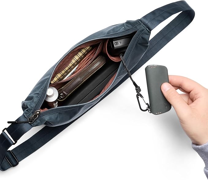 Bellroy Laneway Crescent Bag (everyday 2.5 liter mini crossbody bag with plenty of pockets and adjustable strap)' - BlueSteel