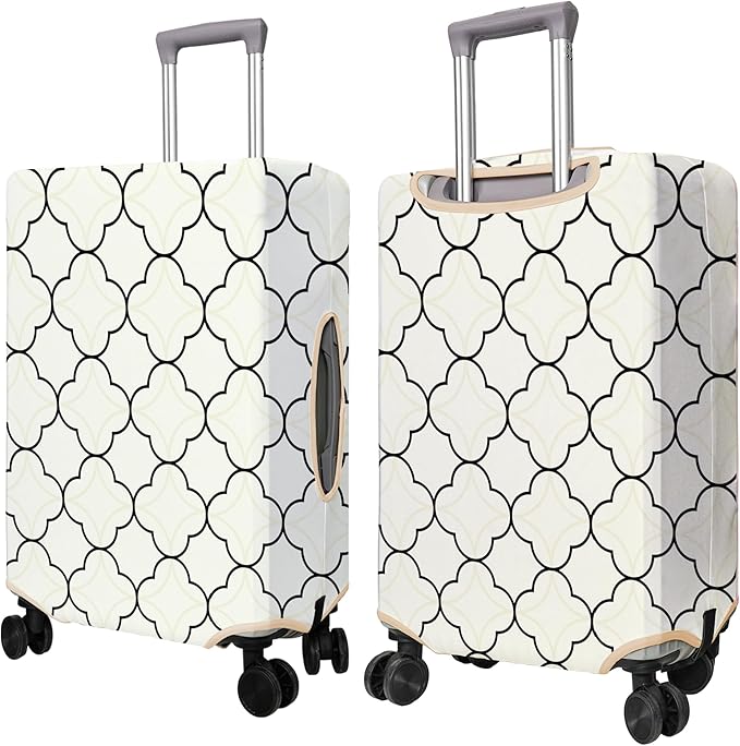 Travel Luggage Cover Suitcase Protector Fits 18-32 Inch Wheel Covers PatternedTravel Related Items Flower Luggage Protector Elastic M