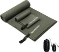 Ultralight Quick Dry Towel, Microfiber Quick-Drying Towels with Compact Packable Pocket for Travel, Beach, Camp, Gym, Swimming (Olive Drab 2 Set)
