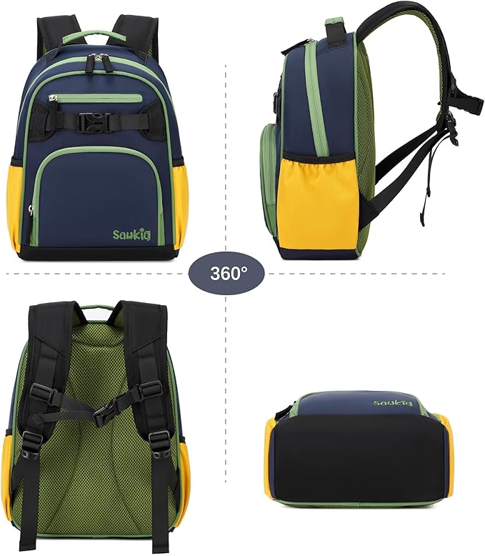 Cute Mini Toddler Backpacks for Boys 2-4 Little Kids Backpack Preschool Bookbag (Indigo)
