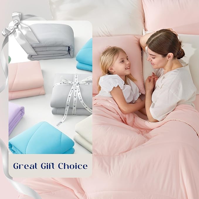 Dream Valley® Outlast® Deepsleep Cooling Comforter, Throw Size, NASA-Grade Space Technology Cooling Blanket for Hot Sleepers Night Sweats, Q-Max > 0.45 Aerocool™ Breathable, Pink Blush, 60"x80"