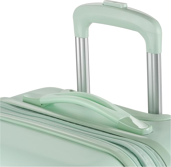 SwissGear 7366 Hardside Expandable Luggage with Spinner Wheels, Clearly Aqua, Carry-On 19-Inch