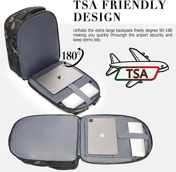 BIKROD Backpack for Boys Men, School Backpack for Teens Girls, Lightweight Casual High School Bookbag, Daily-use Travel Laptop Backpack with USB Charging Port Fits 15.6 Inch Notebook